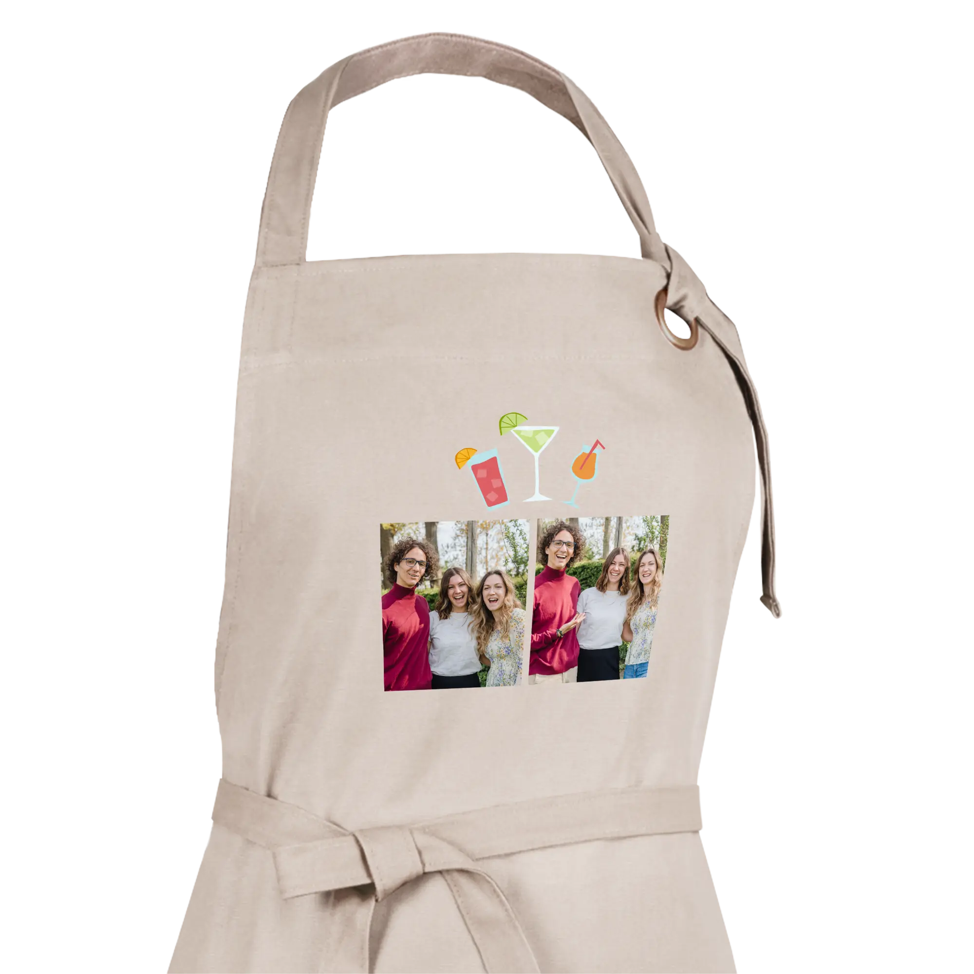 Fartuch kuchenny - Piaskowy