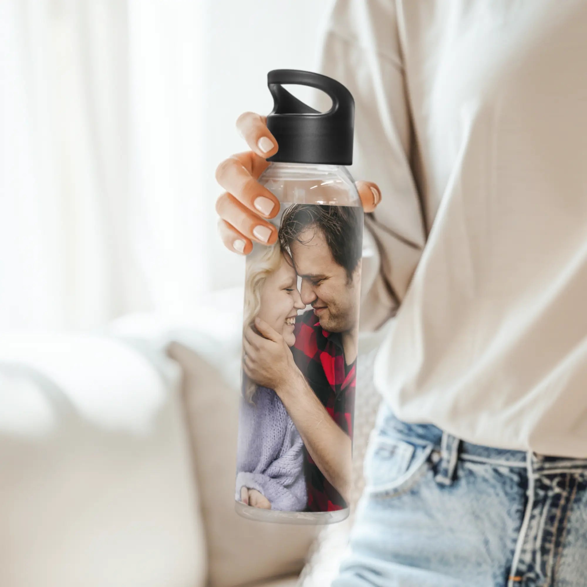 Butelka na wodę - przezroczysta