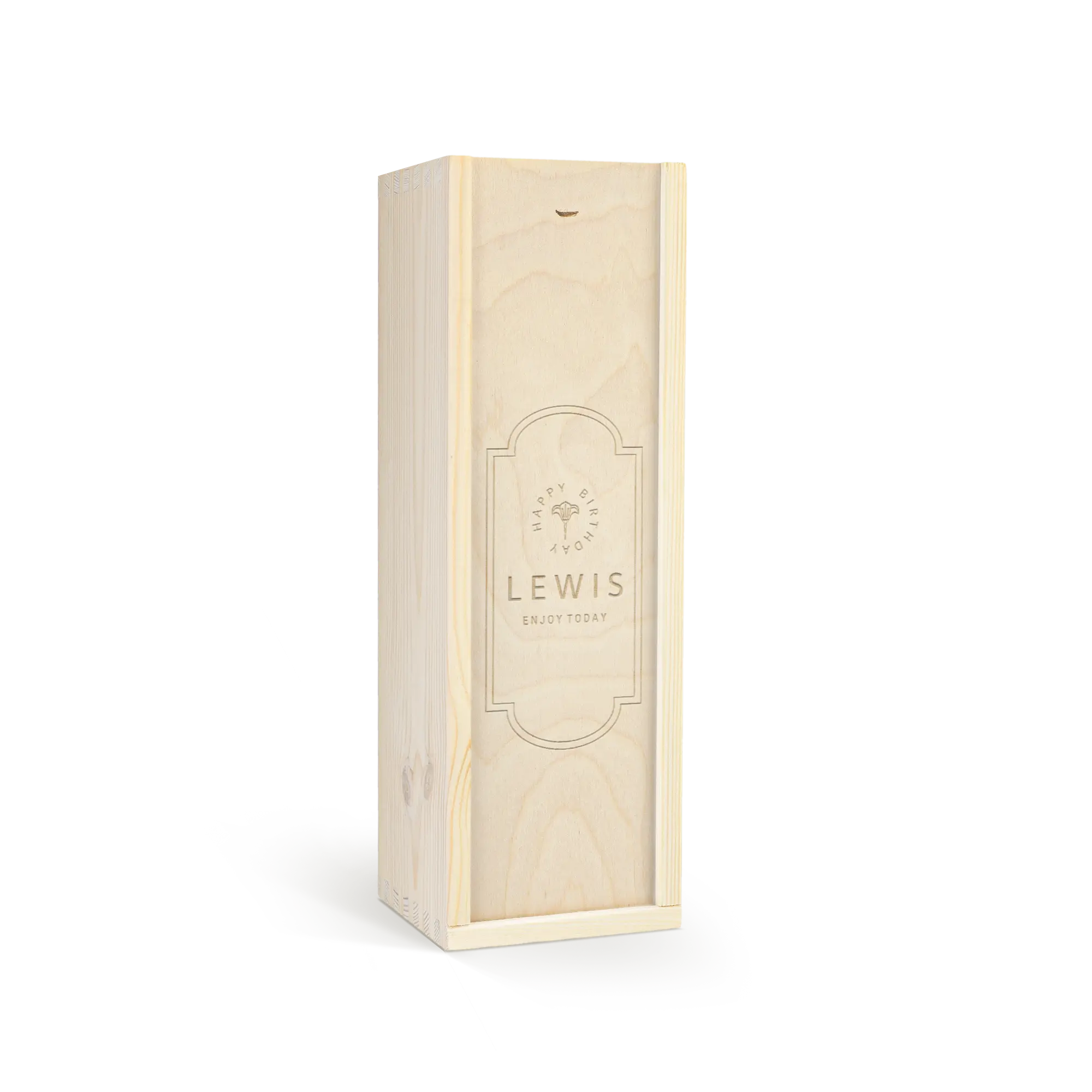 Wino w grawerowanej drewnianej skrzynce - Maison de la Surprise - Chardonnay