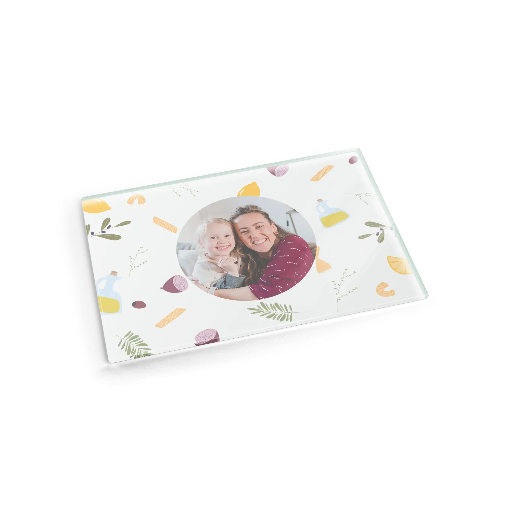 Szklana deska do krojenia ze zdjęciem - M