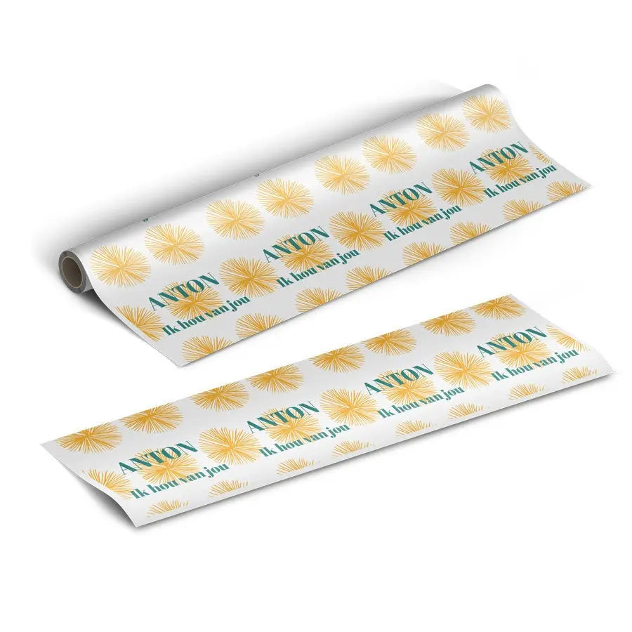 Spersonalizowany papier do pakowania prezentów - SG