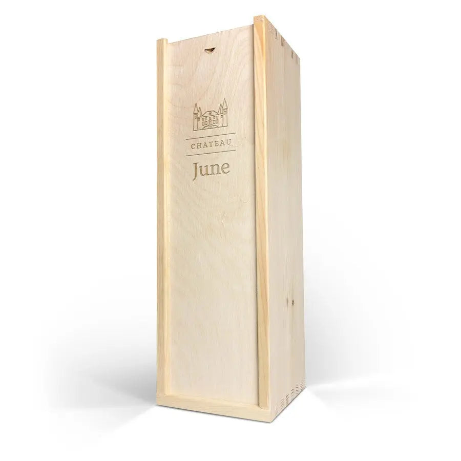 Wino w grawerowanej drewnianej skrzynce - Maison de la Surprise - Chardonnay